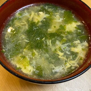 セロリの葉の中華スープ